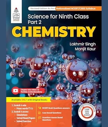 Science For Ninth Class Part 2 (Chemistry)+ by Lakhmir Singh, Manjit Kaur (2025-26 Examination) Paperback – 29 November 2024