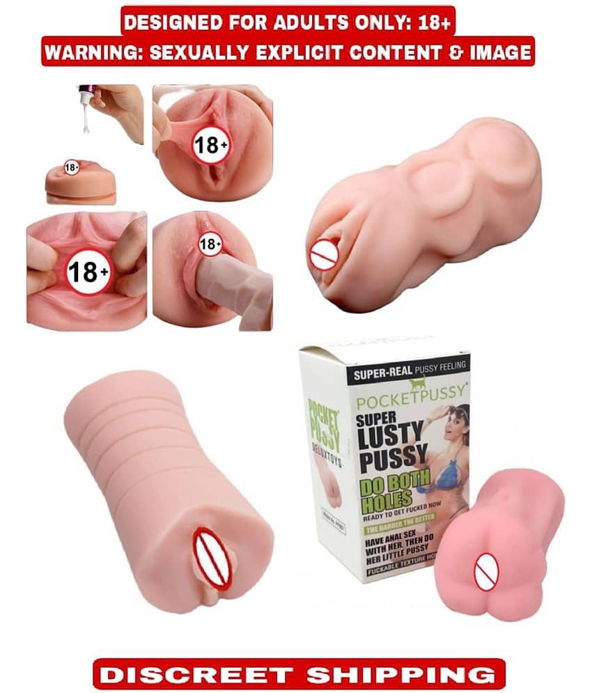 Naughty Toys Presents Masturbator Pocket Pussy Sex Toy "Vagina Pussy" 100 % Reusable