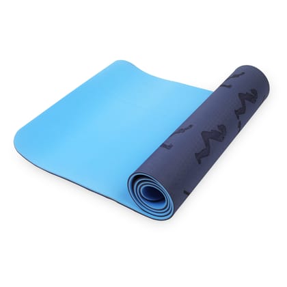 Yoga Mat T-333 - 8 mm-Blue