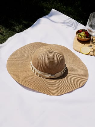 San-Vito Sun Hat - Tan Brown-Hat