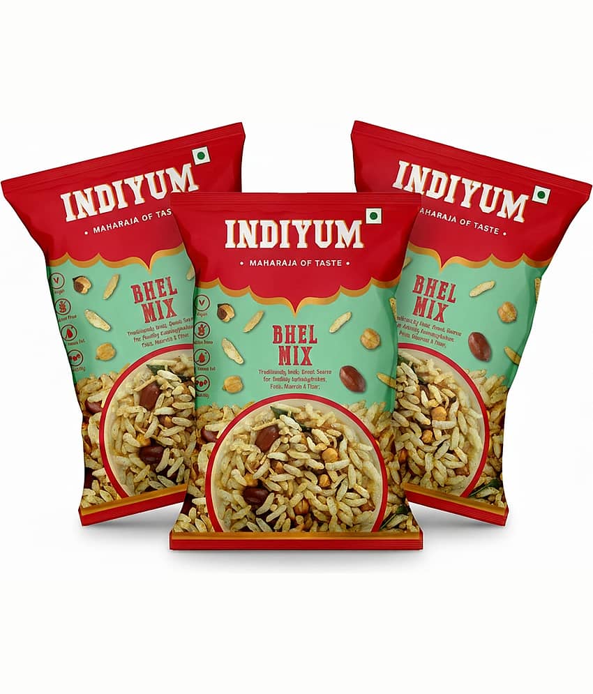 Indiyum Murmura Namkeen Bhel Mixture 140g (Pack Of 3)