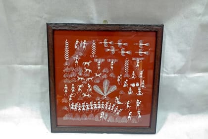Warli Farmer Tribal Wall Art Home Decor