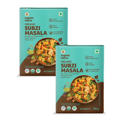 Organic Tattva Organic Subzi Masala - 100g x Pack of 2