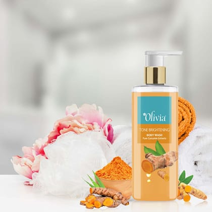 Tone Brightening Body Wash with Pure Curcumin Extracts