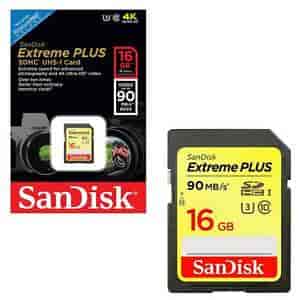 SANDISK CAMERA CARD 16 GB(90 MBPS)