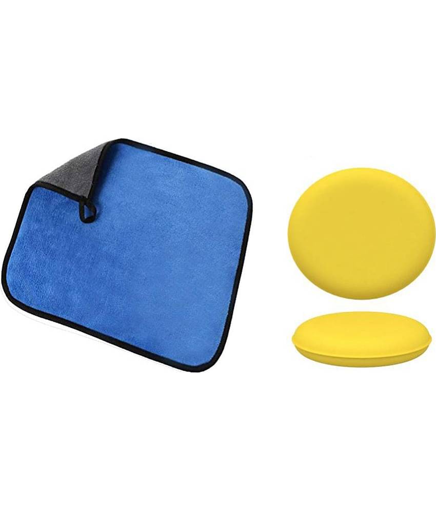 INGENS - Multicolor 600 GSM Microfiber Cloth For Automobile ( Pack of 3 )