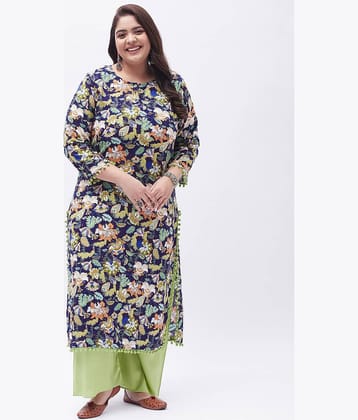 Tissu - Multicolor Straight Rayon Women's Stitched Salwar Suit ( Pack of 1 )