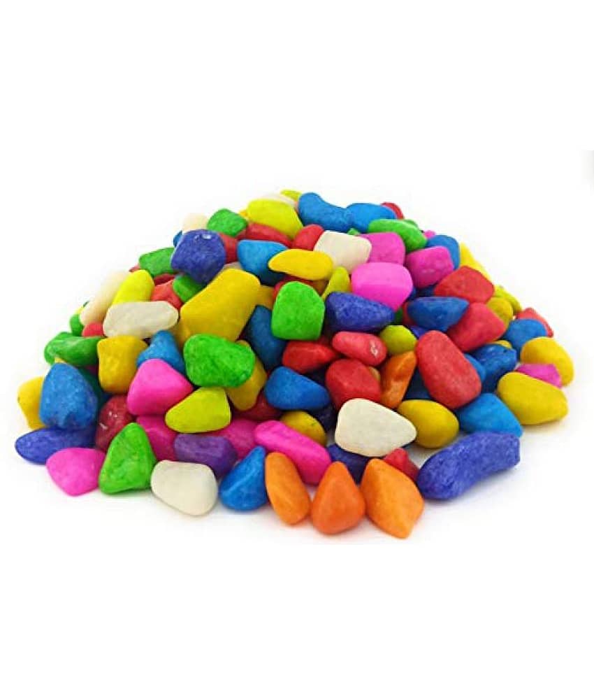 Somil Multicolor Pabbles/Stone For Garden, Plants, Aquarium & Home Decor Wt. 450g