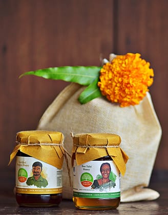 Festive Honey Hamper (Best Sellers in a Jute Bag)-125