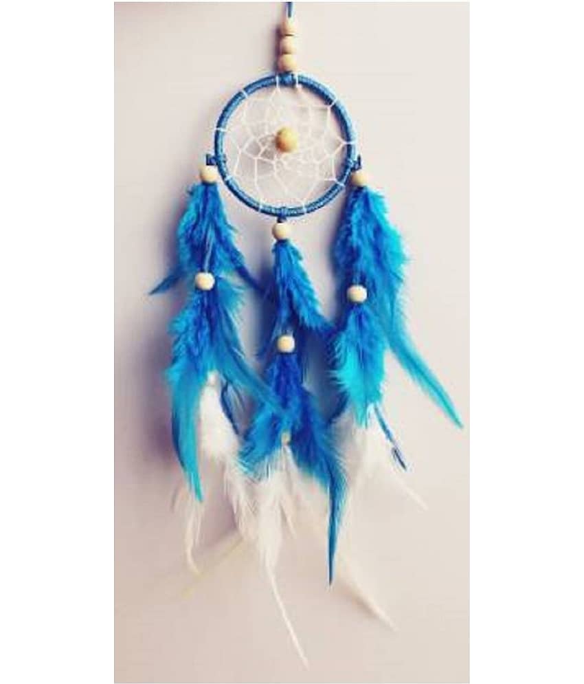 Lucky Traders Feather Multicolour Dream Catcher - Pack of 1 ( X cms )