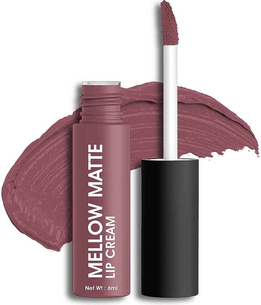 Colors Queen Mellow Matte Lip Cream Long Wear Liquid Matte Lipstick 6ml, Mauve Party (Shade - 13)