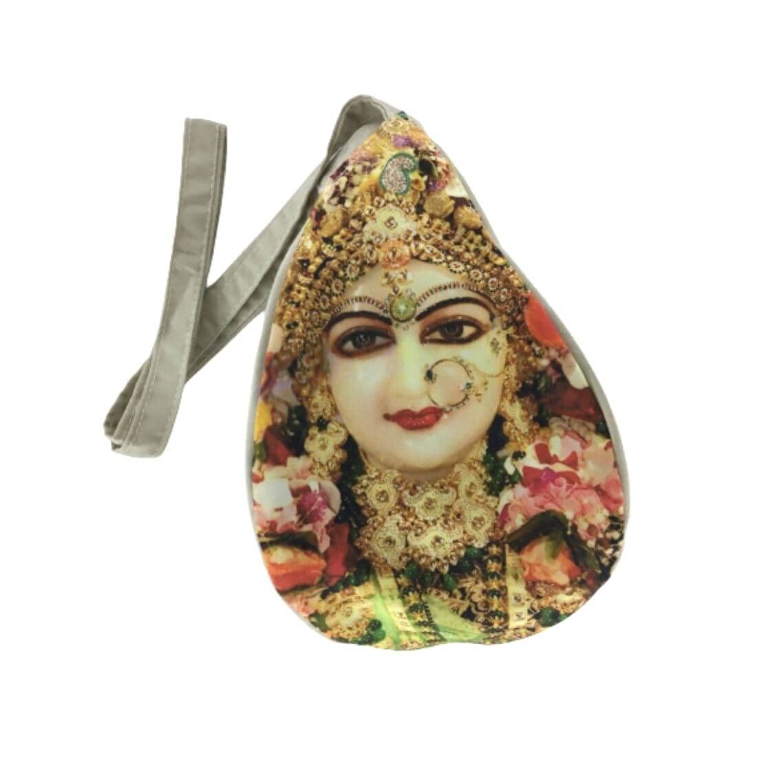 MAYAPURI Printed Gomukhi Japa Bag/Chanting Bag/Bead Bag with Zip Pocket (Pack of 1)