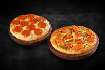 1+1 Non-Veg Cheesy Pizza Mania