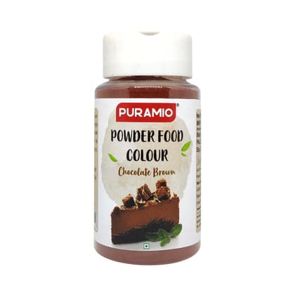 Puramio Powder Food Colour - Chocolate Brown, 125 gm Puramio Powder Food Colour - Chocolate Brown, 125 gm