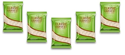 Classic Harvest Basmati Rice - Mogra Rice 5kg ( Pack of 5, 1kg Each )