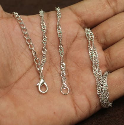 Brass Silver Chain-Brass / 1 Pc