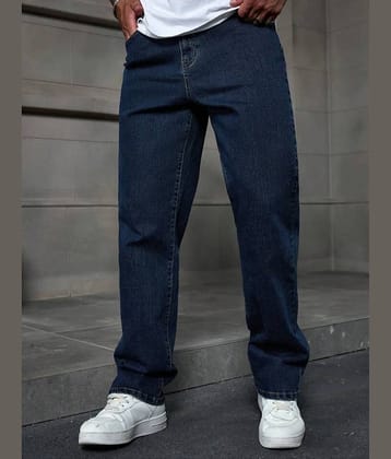 9x denims Clean Look Men's Jeans - Dark Blue ( Pack of 1 )