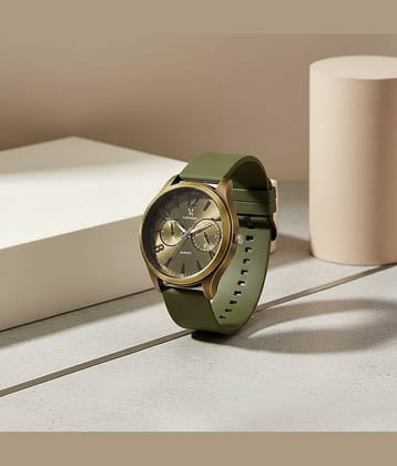 Cosmic Green Silicon Analog Men's Watch