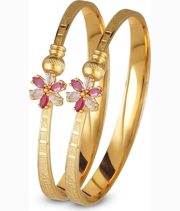 Vighaharta Gold Bangle ( Pack of 2 )