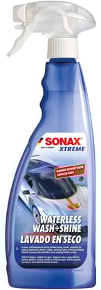 SONAX Xtreme Waterless Wash & Shine 750mL | Car Cleaner for All Dirt | Scratch-Free Cleaning, Deep Gloss Finish, Water-Repellent Effect | No Water Needed | Safe on Wrapped Surfaces | Art.No.03264000