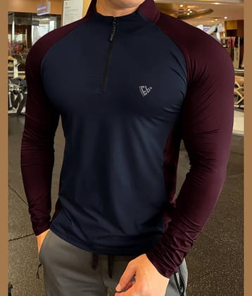 Eyebogler Pack of 1 Polyester Regular Fit Men's T-Shirt ( Red )