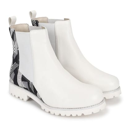 Digital Printed Boot-White / 7