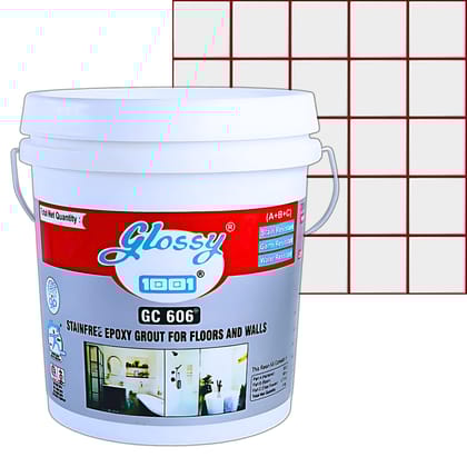 1001 GC 606 Stainfree Epoxy Grout for Floors and Walls, Professional-grade Solution for Both Residential and commercial spaces, Stain Resistance and Water Resistance. (Spl. Terracotta, 5kg)