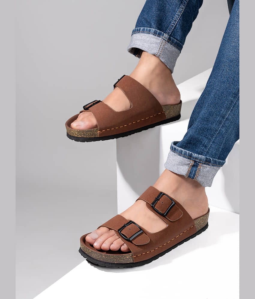 Fentacia Tan Men's Slide Flip Flop