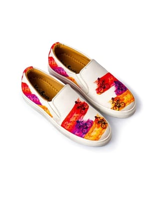 Women Sweat Absorption Lightweight Abrasion Slip Resistant Canvas Slip-On Sneakers