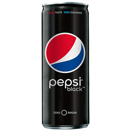 Pepsi Black Soft Drink - Max Taste, Zero Sugar(Diet), 250 ml Can Pepsi Black Soft Drink - Max Taste, Zero Sugar(Diet), 250 ml Can