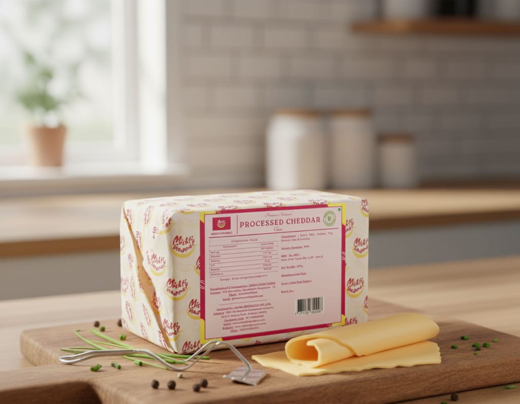 Mishti Gourmet Processed Cheddar 200g