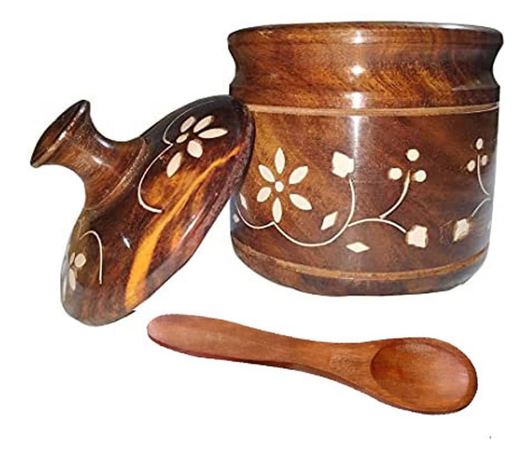 Wooden pickle 200ml container