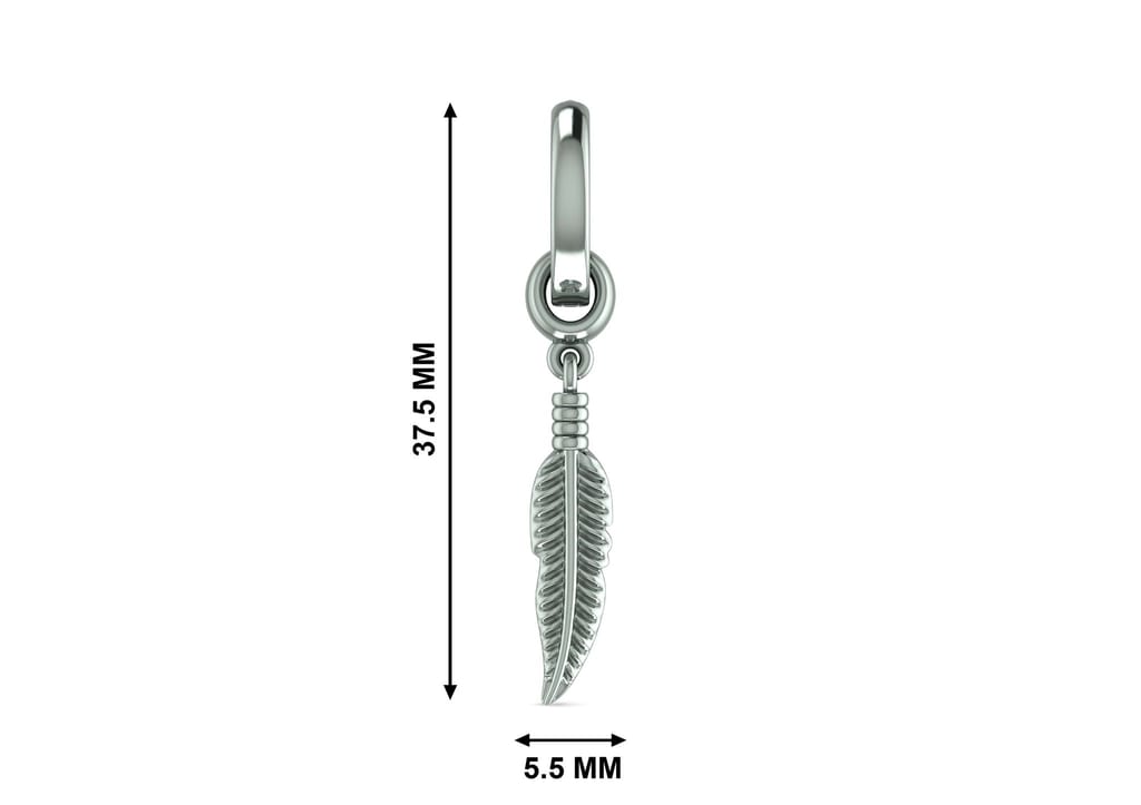 Boho Feather Dangle Earring For Men (1 Pc Only)