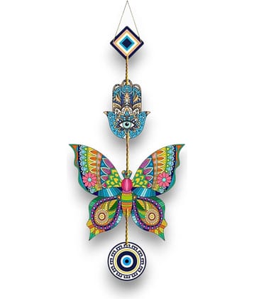 Butterfly Wall Hanging for Home Decoration Wall Stickers Evil Eye Door Hanging Living Room Decor Diwali Decoration Gift Festival Decorative Items Wall Art
