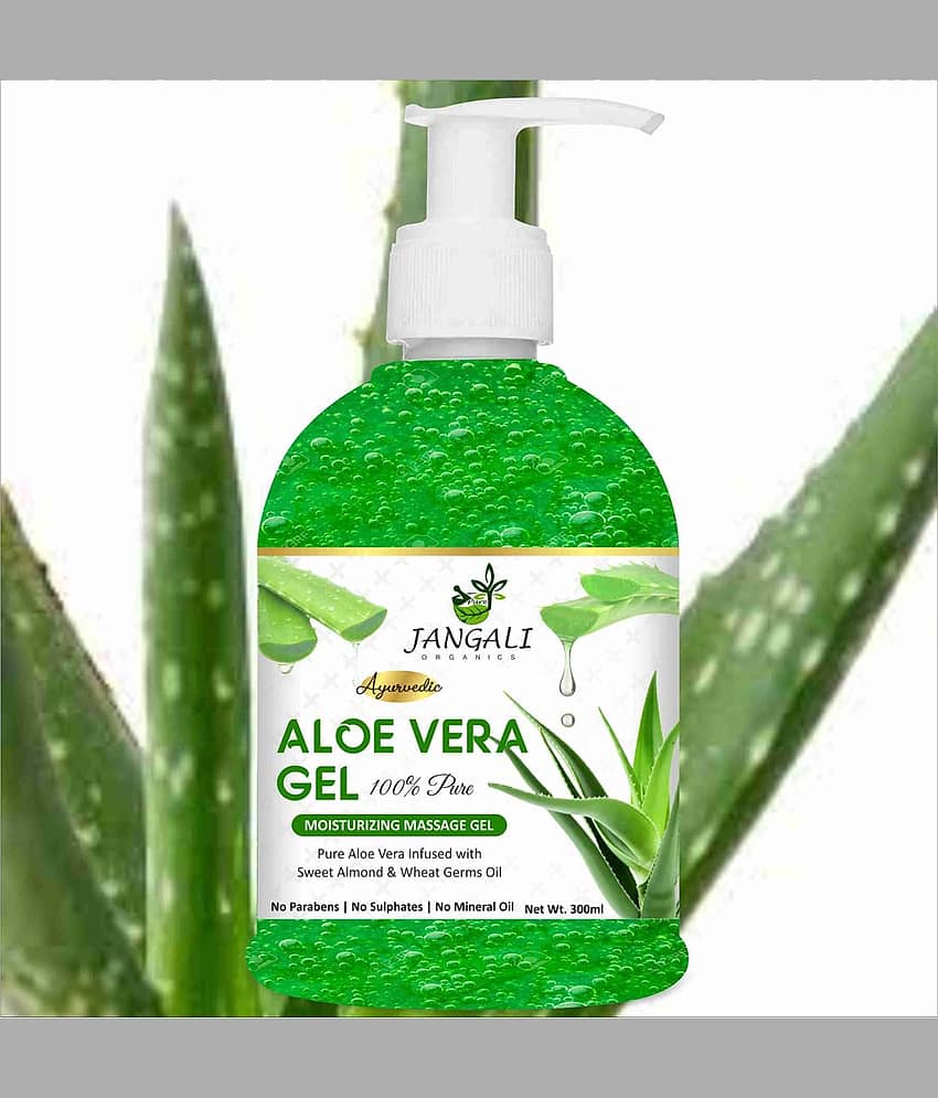 PURE JANGALI ORGANICS Aloe Vera Gel - Moisturize Skin & Younger Looking 300ML
