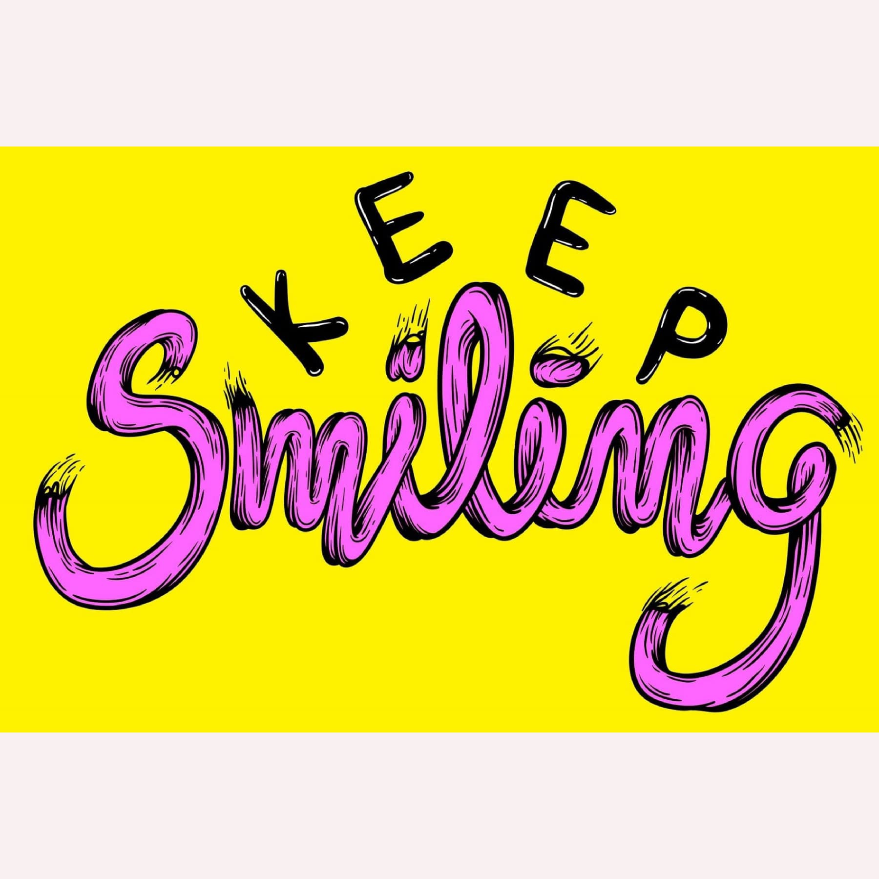 NOKKES Keep Smiling A4 Size 11X8in Wall Poster For Wall Decoration In Home Office Study Room Best Quality Poster