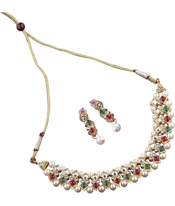 Silver Shine Alloy Multi Color Contemporary Contemporary/Fashion Antique Necklaces Set