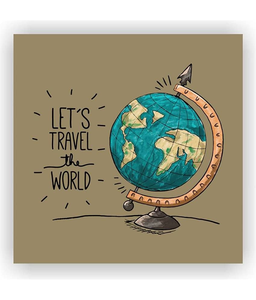 Photojaanic Fridge Magnet for travel lover Rubberized Square Fridge Magnets Fridge Magnet - Pack of 1