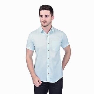 PrintCulture PRINTCULTR Men Regular Fit Solid Button Down Collar Casual Shirt