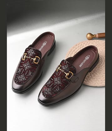 Footloose Brown Men's Slip on Shoes