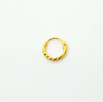 Girls Nose Ring Golden Pittal Lock Nose Pin for Women And Girl Pack of 1