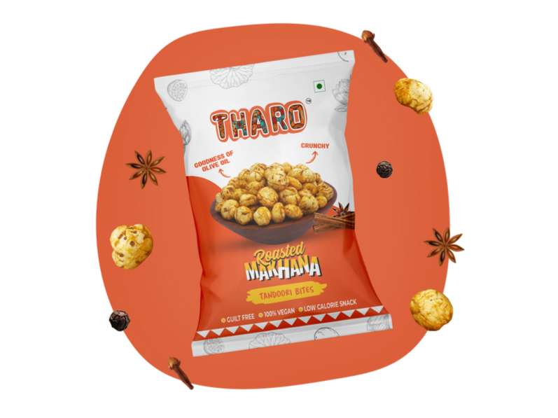 Tharo Roasted Makhana Tandoori Flavour – Healthy Crunchy Snack