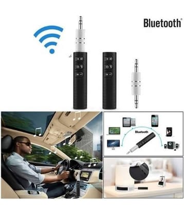 Flip Finz 3.5mm Bluetooth Audio Jack Receiver With Mic For Car/Home Audio/Earphones