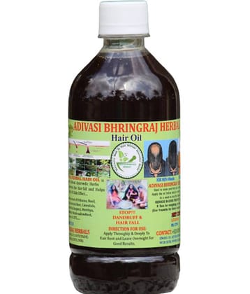 ADIVASI BHRINGRAJ HERBALS - Anti Hair Fall Bhringraj Oil 500 ml ( Pack of 1 )