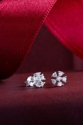 Luxe Flower - Minimalist Stud Earrings