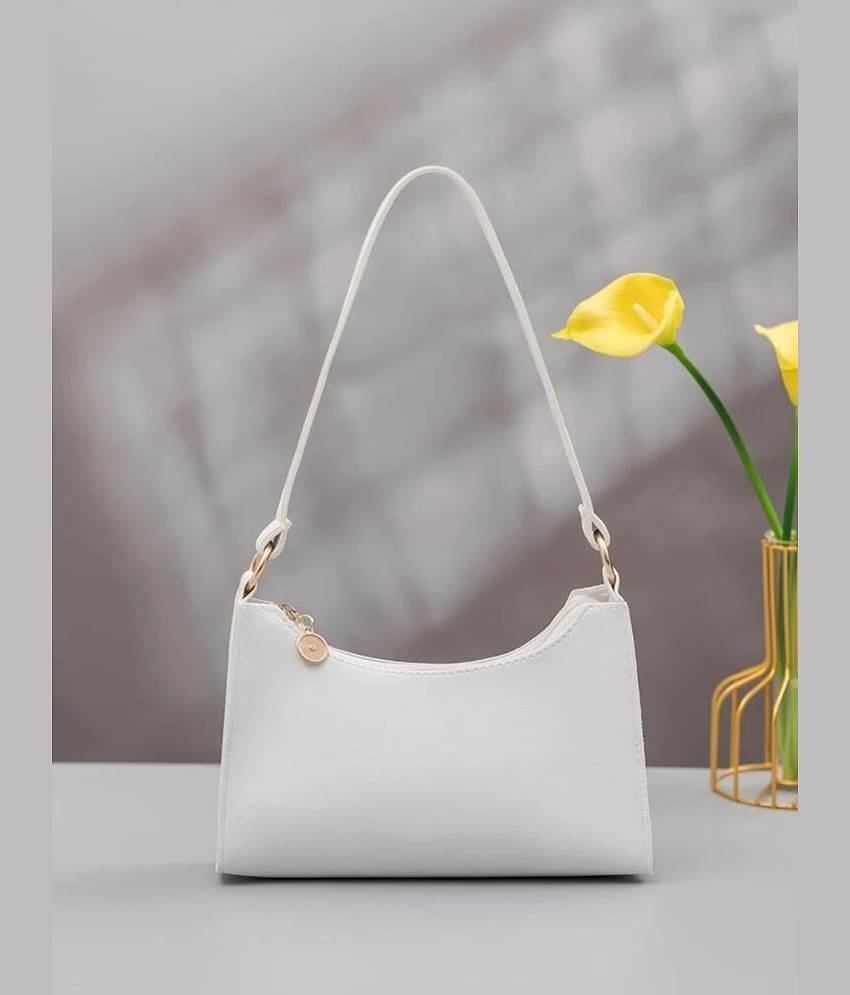 TCRAZY Handheld Bag PU Set of 1 ( White )