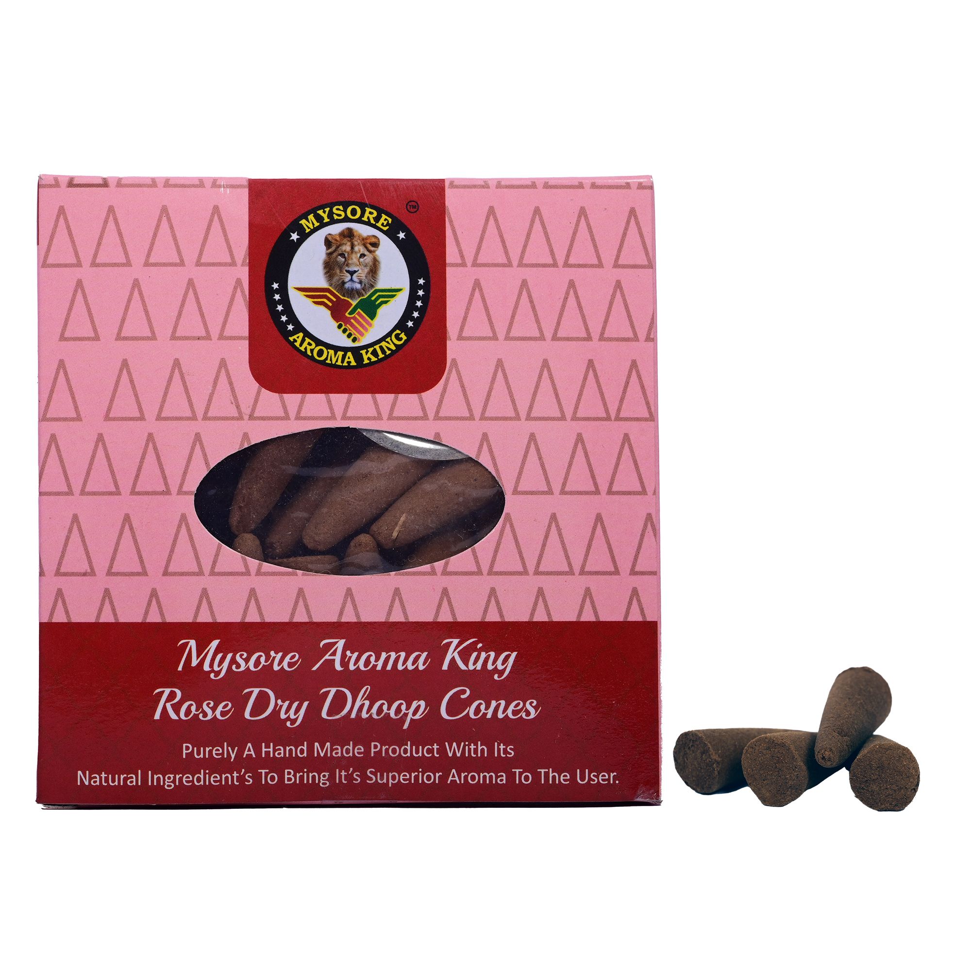 Mysore Rose Dhoop Cones (100 Grams) (1TGADCTKA04009_Rose)