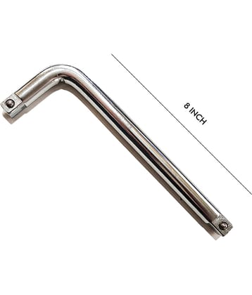 LXMI L-Handle 1/2 (8 inch), CRV Steel Fully Polished, Heavy-Duty Handle Wrench L Spanner Single Pc