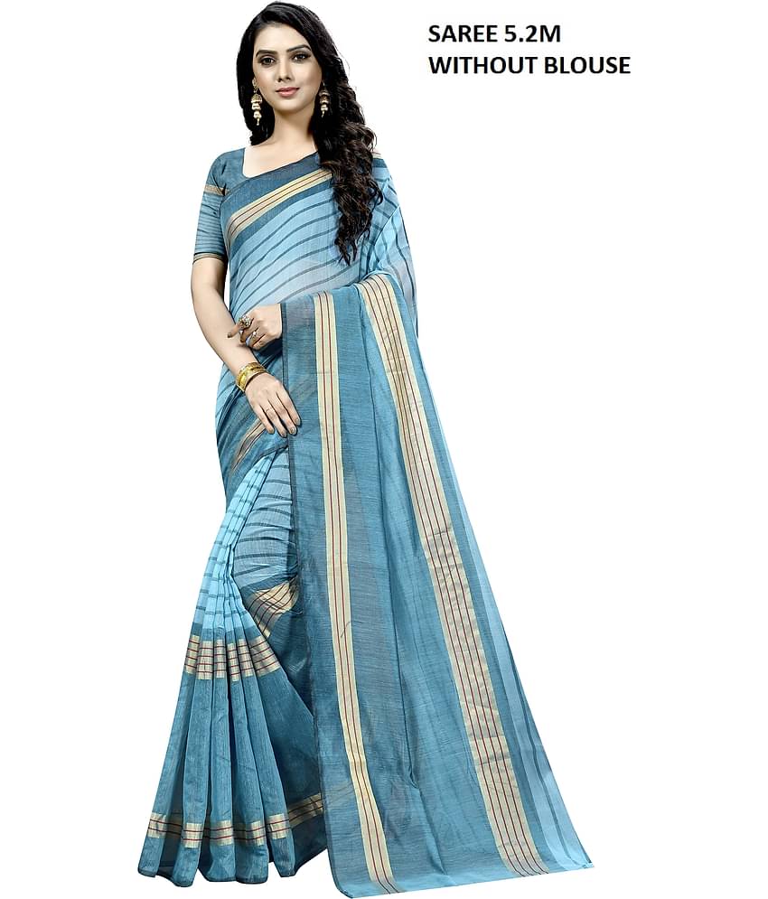 Vkaran Cotton Silk Applique Saree Without Blouse Piece ( Pink )