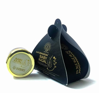 AAYURMADOM Baby Kajal - Bee Wax with Panchagavya Ghritham, Tender Care, Zero Chemicals, Irritation-Free, Tear-Free AAYURMADOM Baby Kajal - Bee Wax with Panchagavya Ghritham, Tender Care, Zero Chemicals, Irritation-Free, Tear-Free